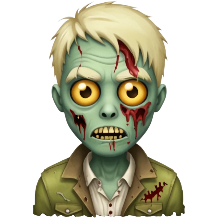 make a desinger zombie emoji emoji