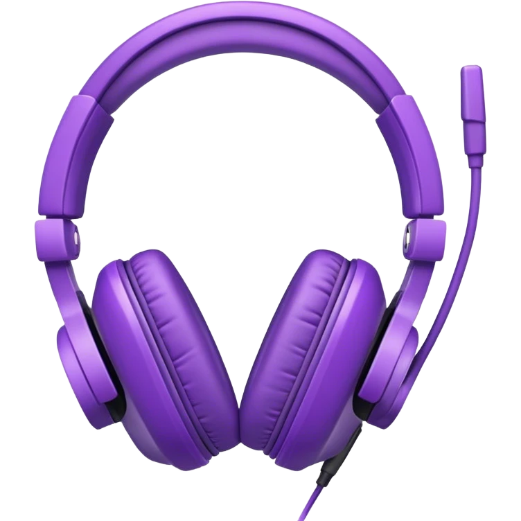 purple gaming headphones emoji