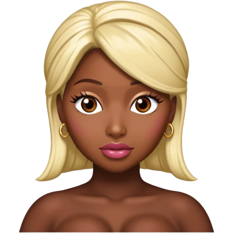 Chocolate skinned Nicki Minaj  emoji