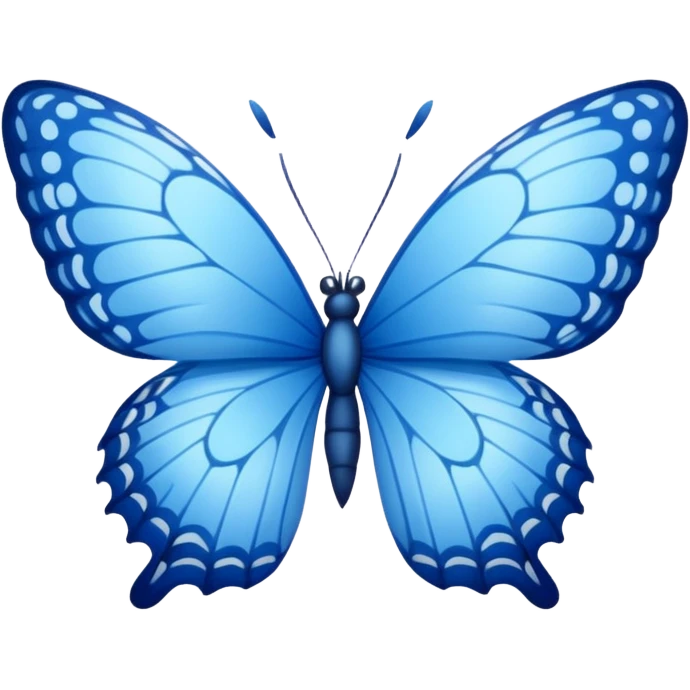 Borboleta  azul  emoji