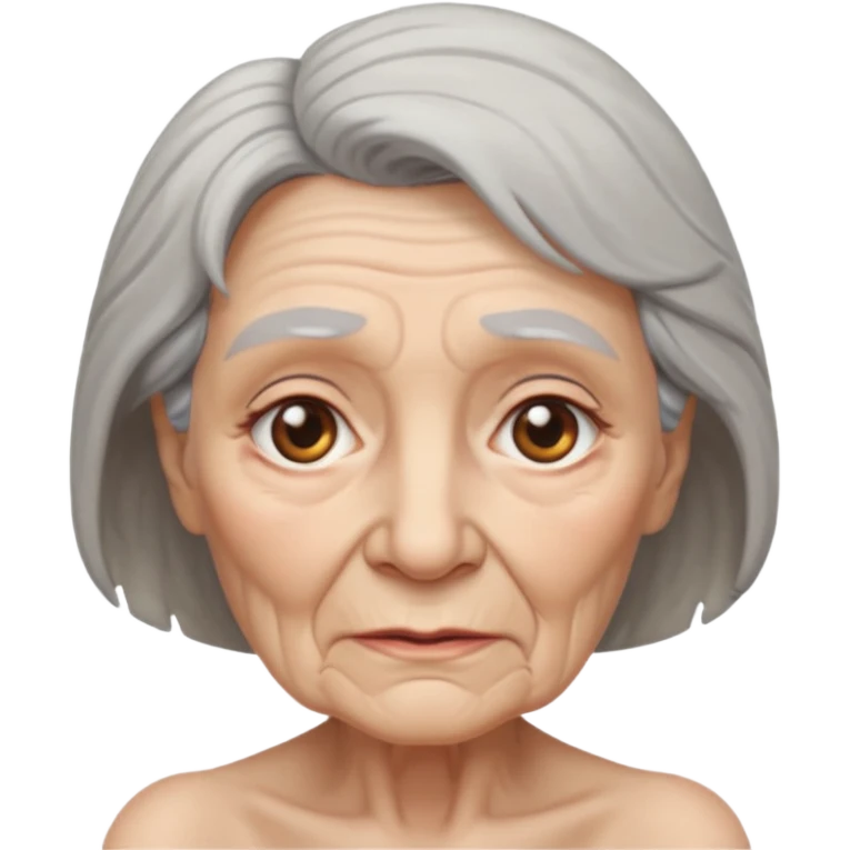 Nude Frontal Old Woman emoji