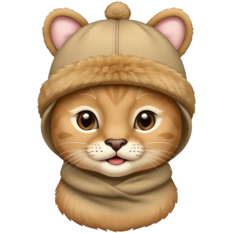 puma wearing a baby hat emoji