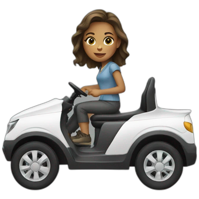 girl driver emoji