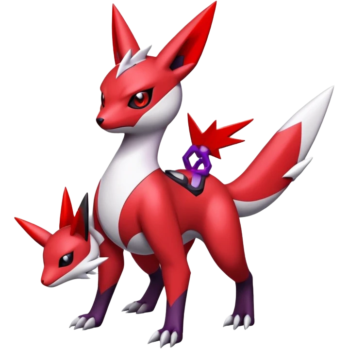  Cute Guilmon-Latias-Zangoose-Umbreon-Fakémon-hybrid-creature (full body)  emoji