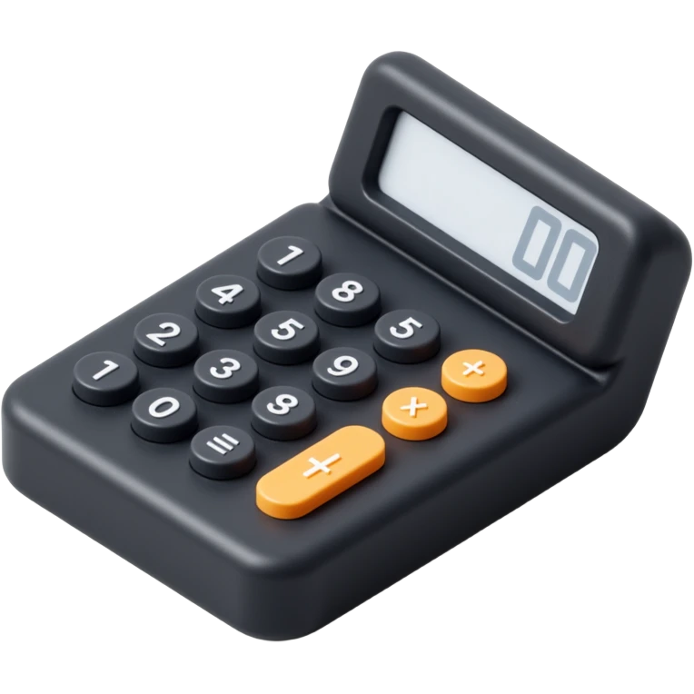 black calculator emoji