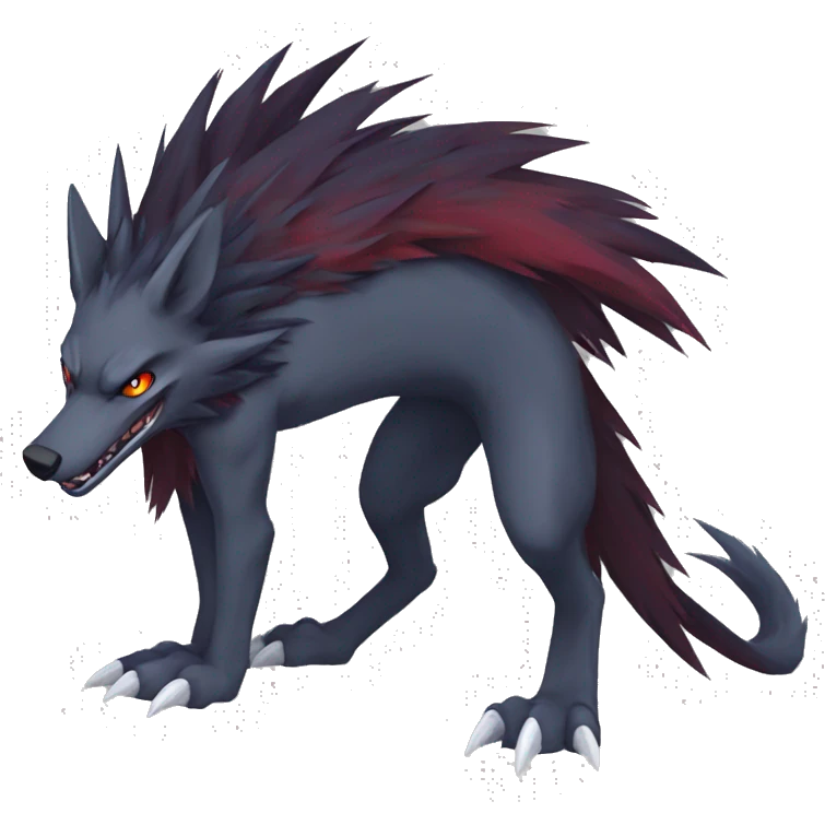 Nargacuga-Sergal-Zoroark full body emoji