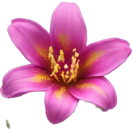Stargazer flower emoji
