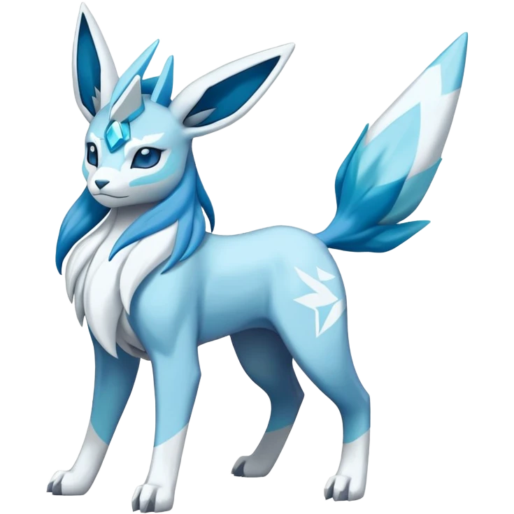  Edgy cool Cobalion-Suicune-Glaceon-fakemon (full body) emoji