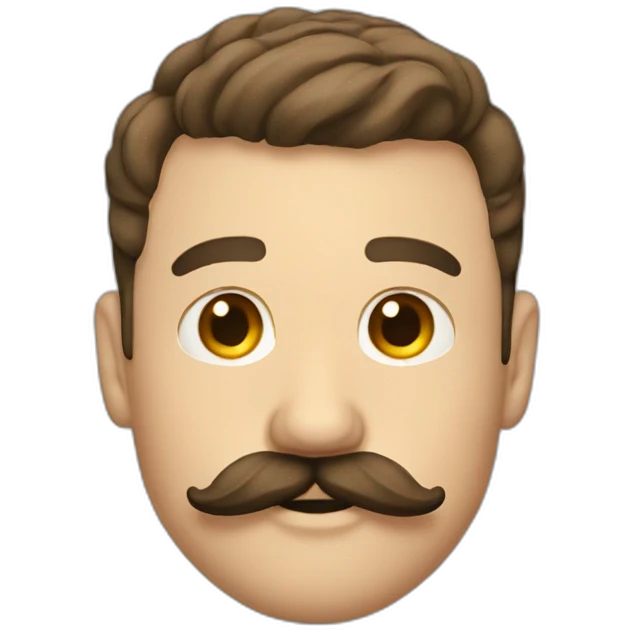 ryan goseling with moustache emoji