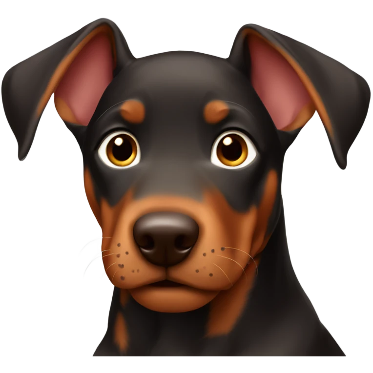 Red Doberman puppy emoji