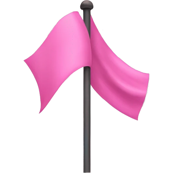 Pink flag emoji