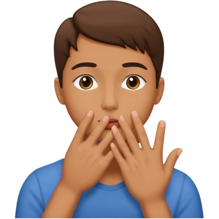 🤔 this hand pose with this 😗 face emoji