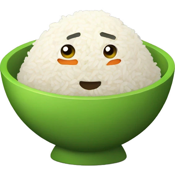 Rice with vegetables  emoji