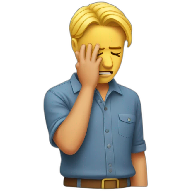 Facepalm emoji
