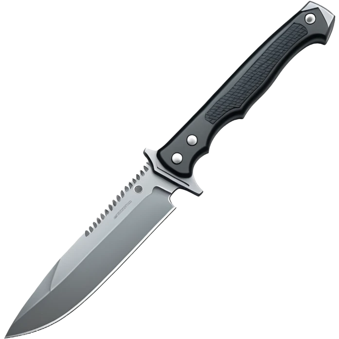 tactical knife with serrated edge emoji