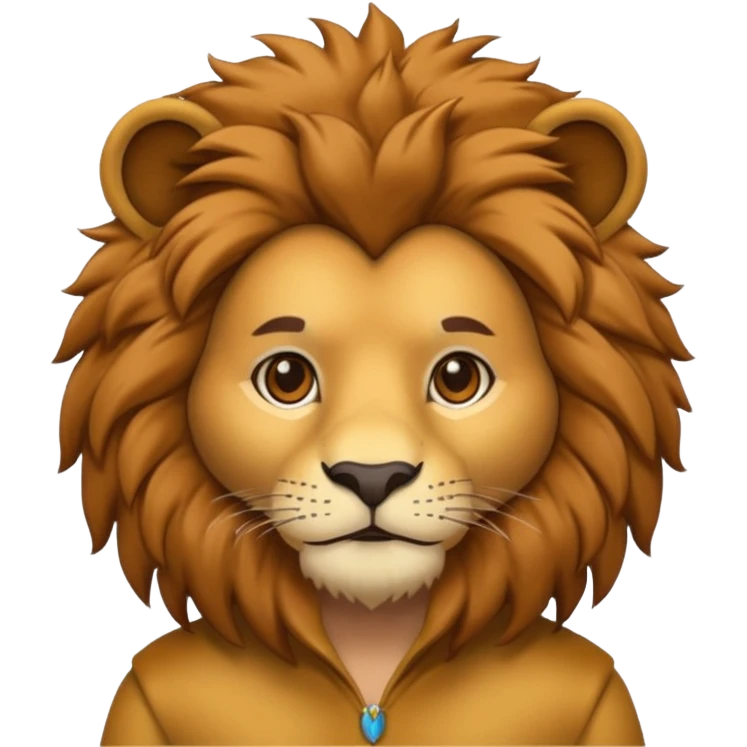 human in a lion costume  emoji