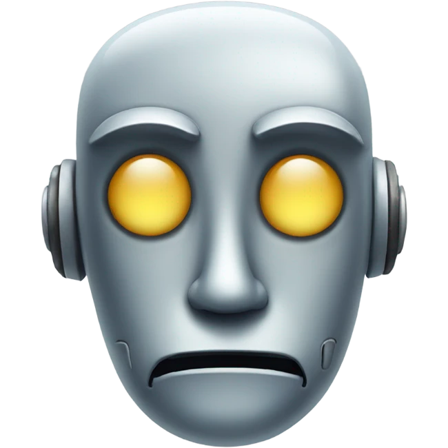 Sad Robot Face emoji