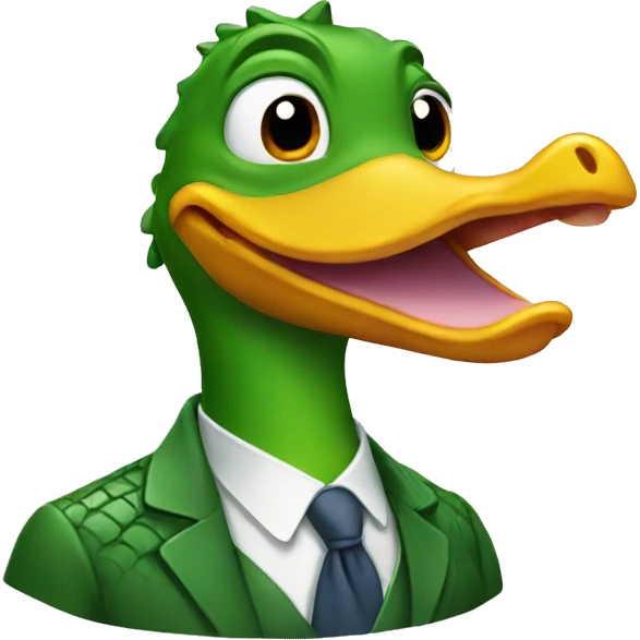 duck crocodile emoji