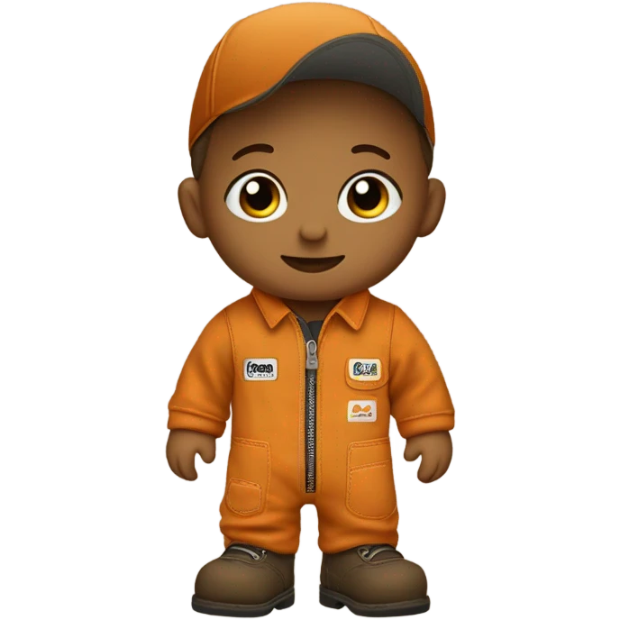 Baby wearing carhartts  emoji