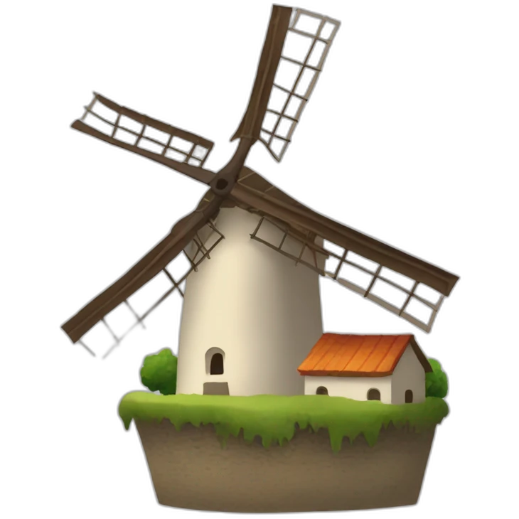 molino viento dos aspas emoji