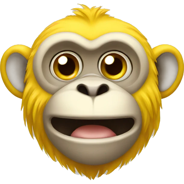 Yellow monkey emoji