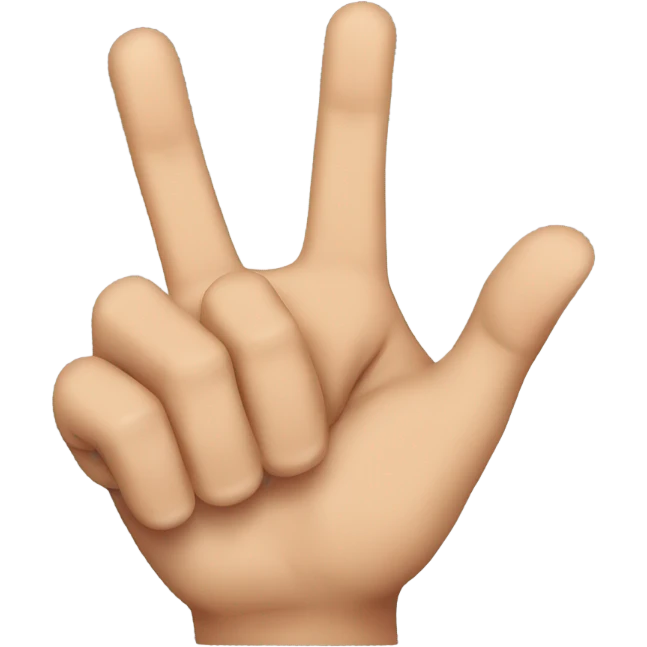 Male hands with fingers crossed  emoji
