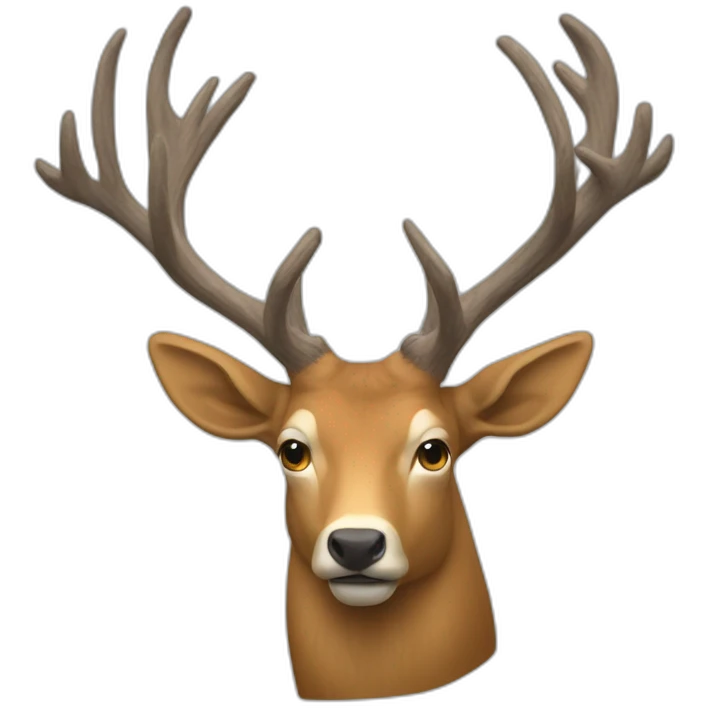 Un cerf sur Donald trumpe emoji