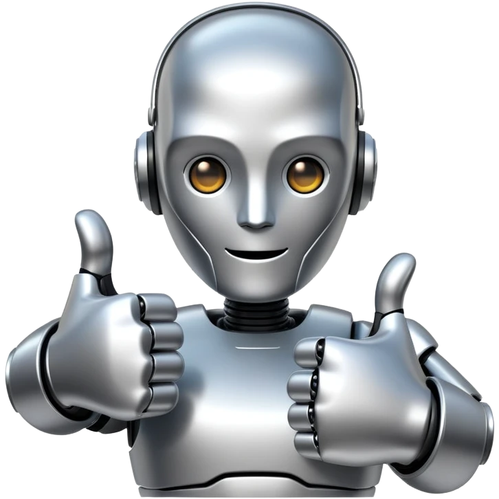 sorayama thumbs up emoji