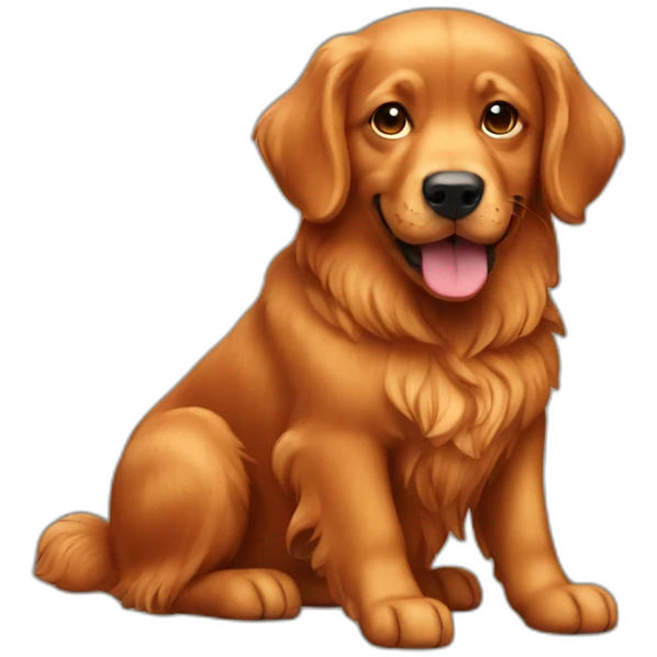 red retriever dog emoji
