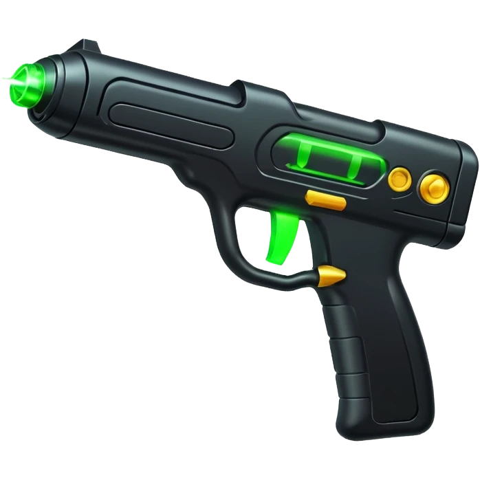Laser tag gun with laser beams emoji