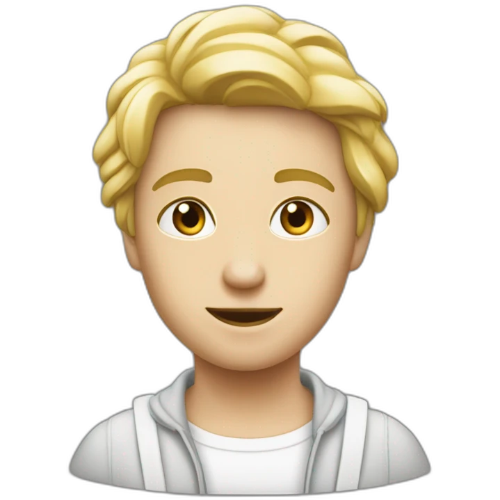 une personne blanche qui parle dans un micro emoji