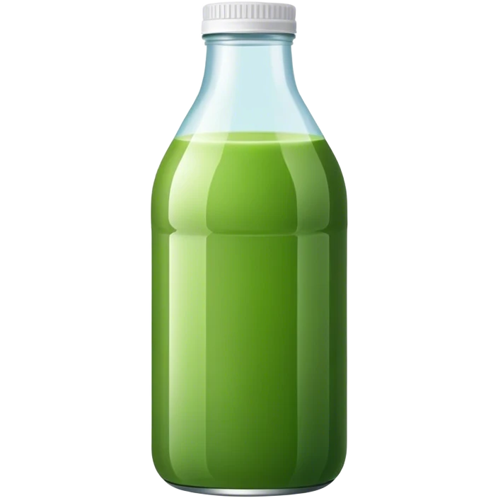 Green juice bottled  emoji