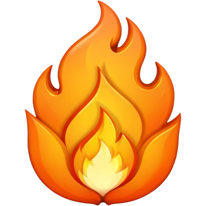 simple fire icon emoji