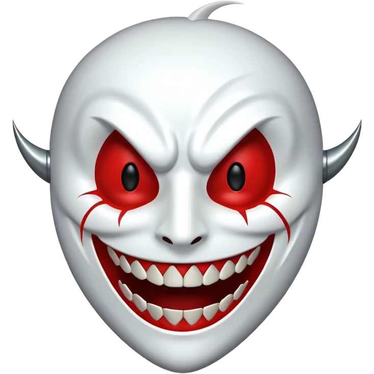Ichigo hollow mask, grinning expression emoji