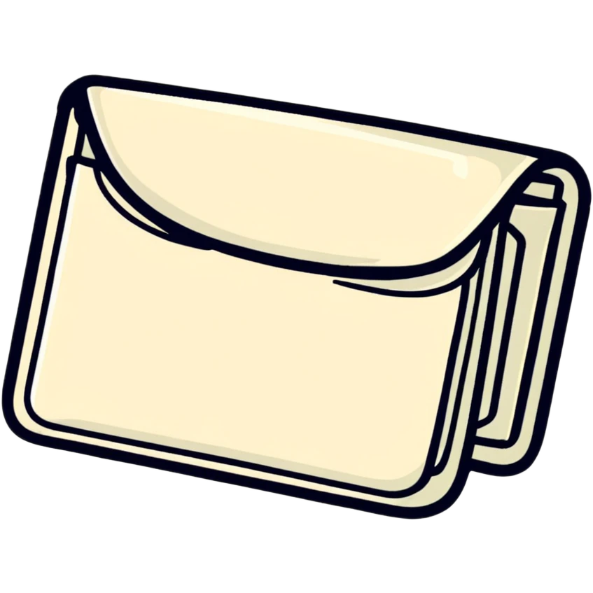 cute white wallet emoji