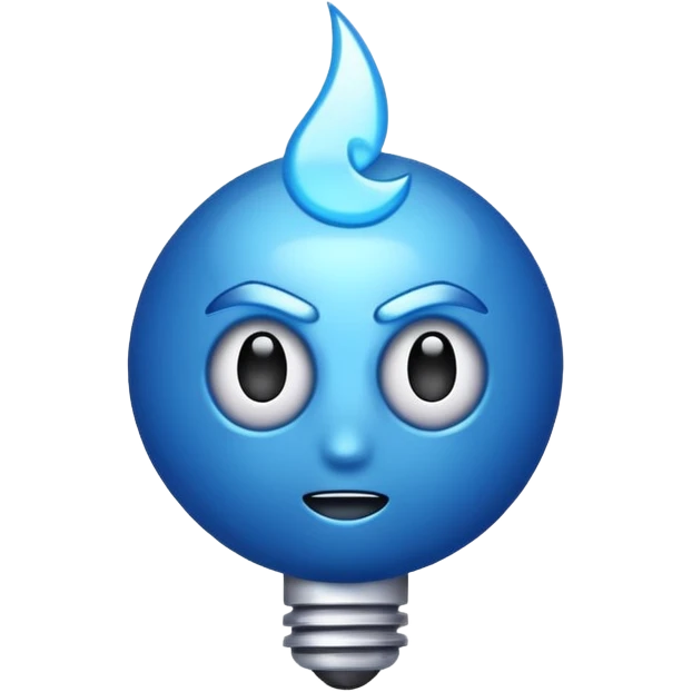 genera un razo azul como ese emoji