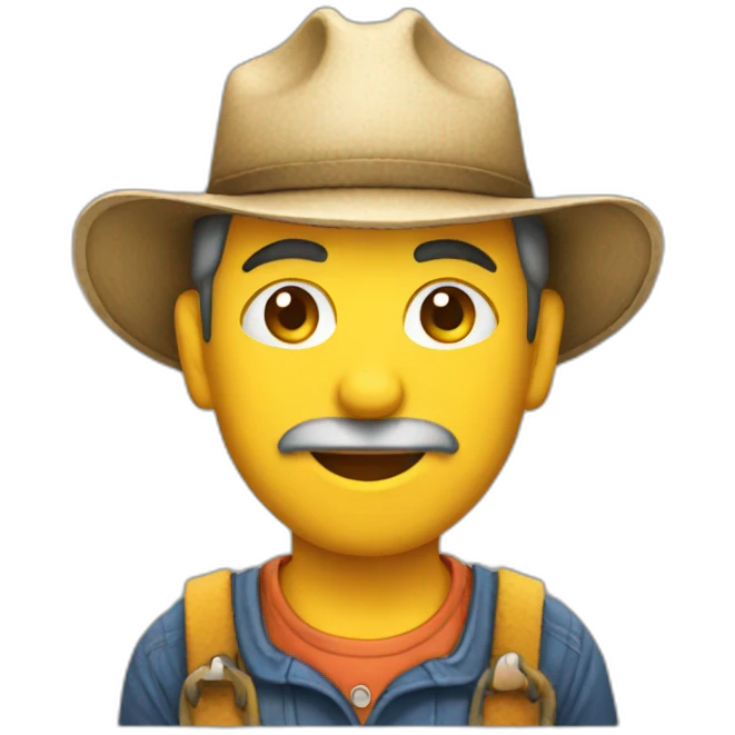 farmer working emoji