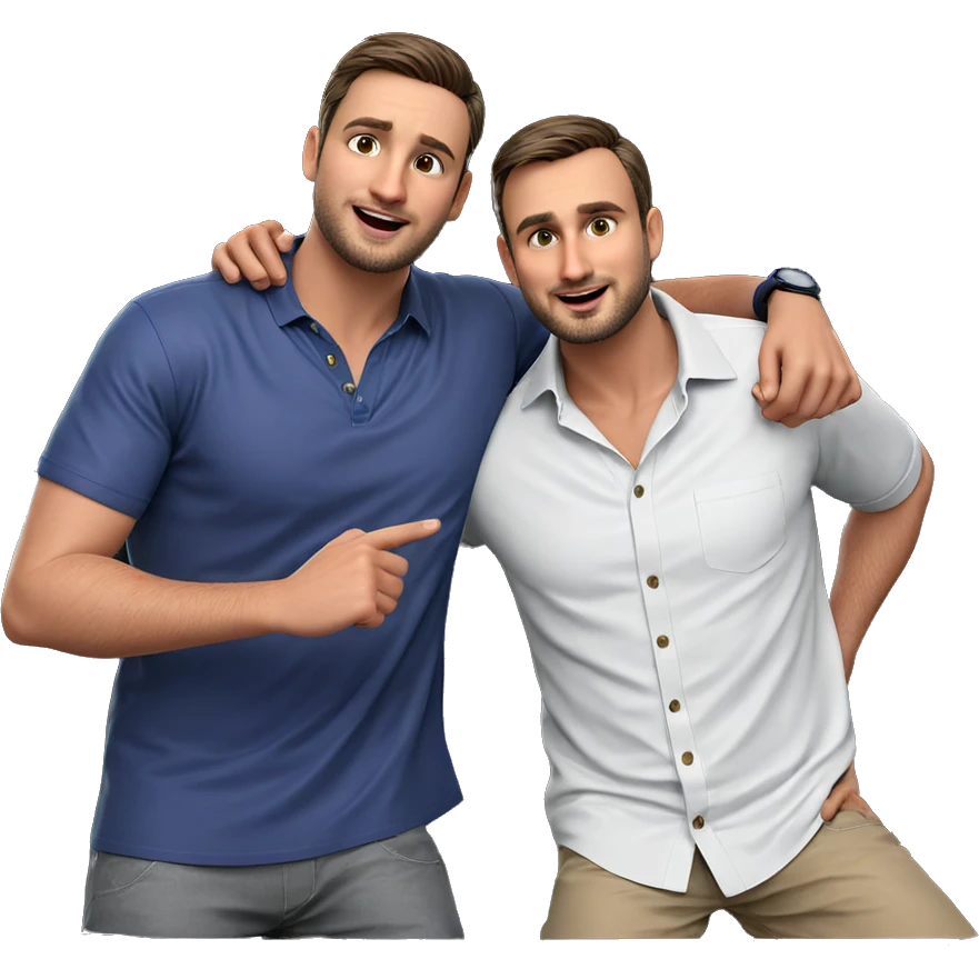 boys in casual attire emoji