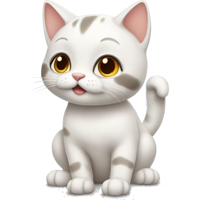 Cat with cute paws emoji