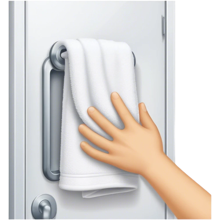 grab towel from door emoji