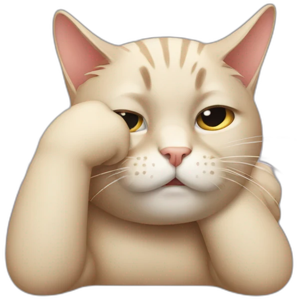 cat facepalm emoji