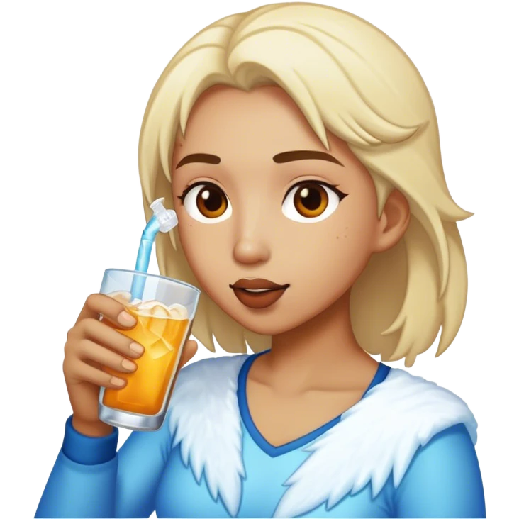 ice spice drinking emoji