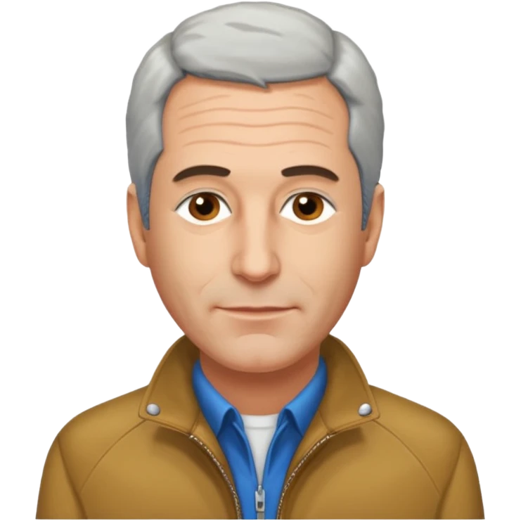 Jeffery Epstein with jacket emoji