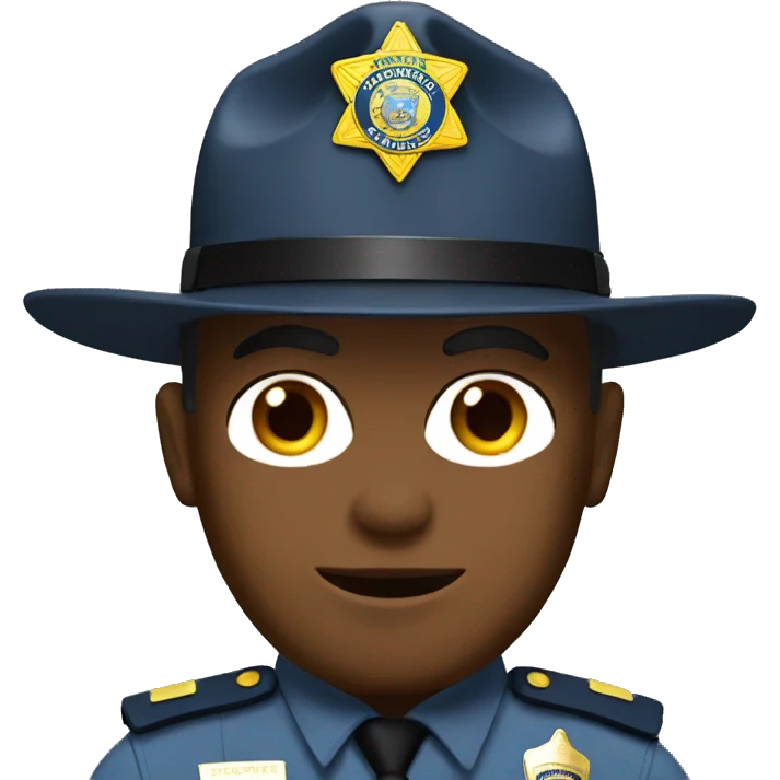State trooper emoji