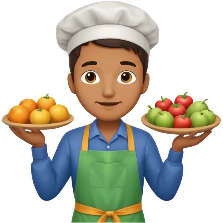 hombre vestido de vendedor  emoji