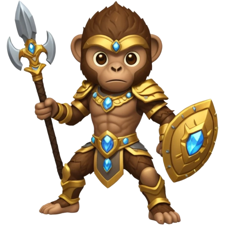 earth elemental monkey warior earth particles emoji