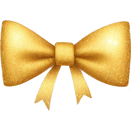 Bow with sparkles  emoji
