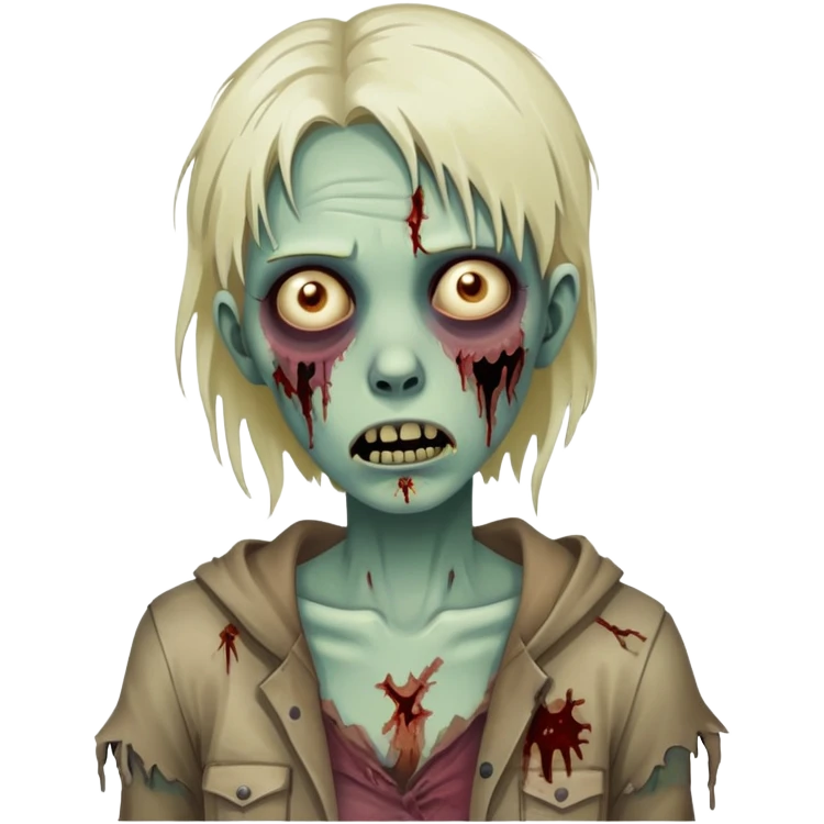 Zombie girl emoji