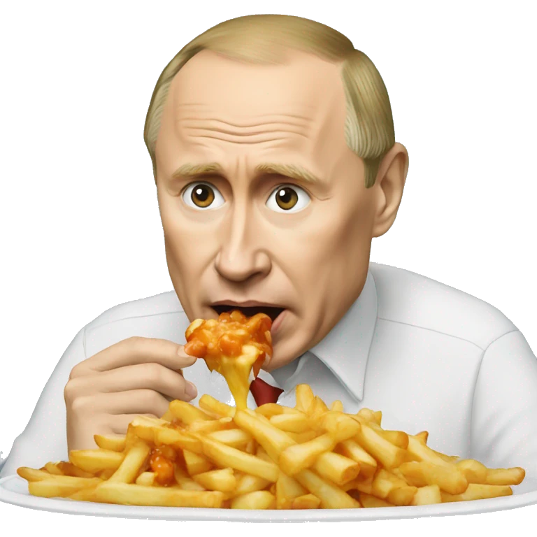 Putin eating poutine emoji