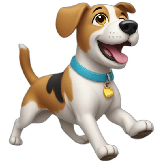 Dancing dog emoji